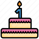 cake, birthday, food, restaurant, bakery, candle