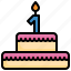 cake, birthday, food, restaurant, bakery, candle 