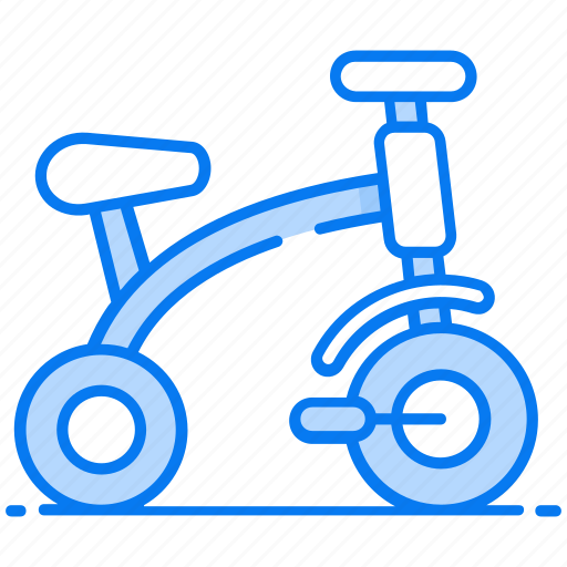 Antique bicycle, high wheel, farthing, baby cycle, kids plaything, childhood bicycle icon - Download on Iconfinder