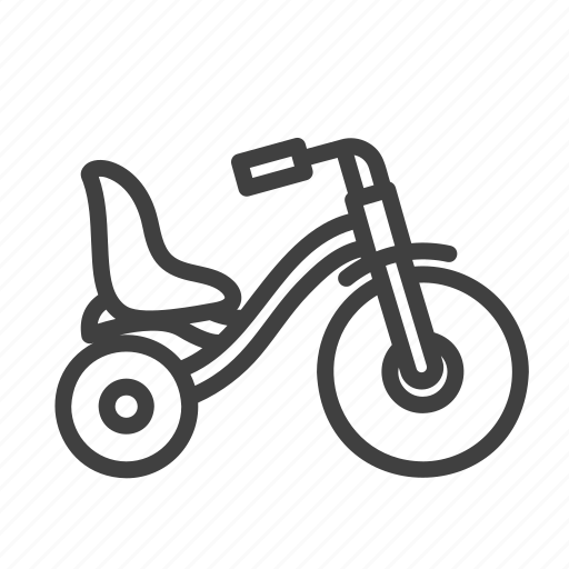 Tricycle, bike, bicycle, toy, child, kid, children icon - Download on Iconfinder