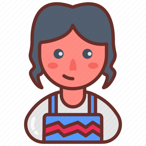 Kitchen, chef, apron, cooking, expert, young, girl icon - Download on Iconfinder