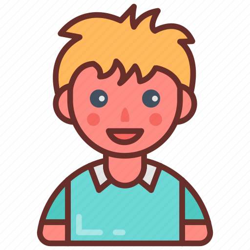 Cousin, young, lad, blond, hair, sibling, relative icon - Download on Iconfinder