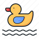 duck, toy, bathroom, children