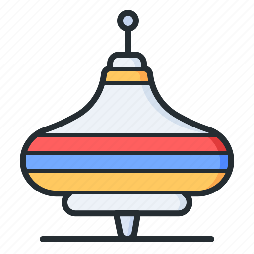 Whirligig, toy, childish, spinning top icon - Download on Iconfinder