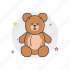 bear, cute, dool, little, mascot, toy, young 