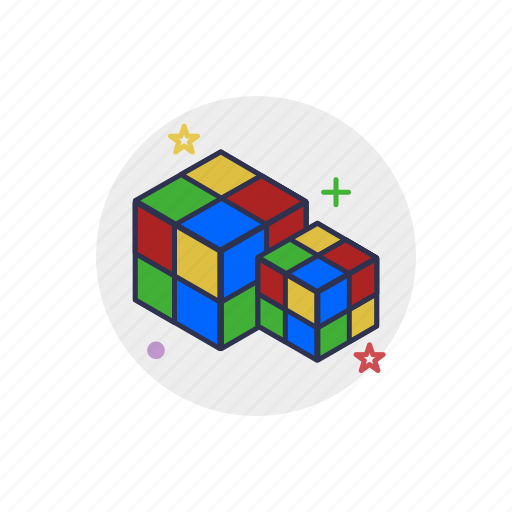 Cube, dice, education, game, rubic, square, toy icon - Download on Iconfinder