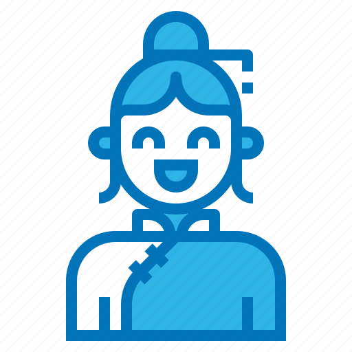 Avatar, chinese, girl, smile, woman icon - Download on Iconfinder
