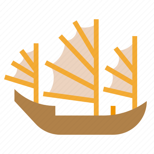 Boat, china, chinese, junk, ship icon - Download on Iconfinder