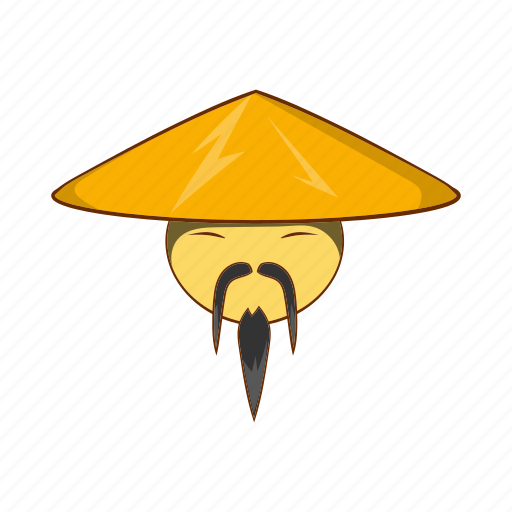 Asian, cartoon, china, chinese, hat, man, traditional icon - Download on Iconfinder