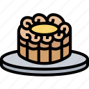 cake, moon, dessert, bakery, festival