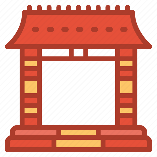 Asian, buddha, building, chinese, decorations, pray, vihara icon - Download on Iconfinder