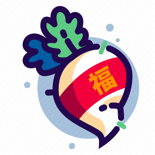 Chinese, chinese new year, chinese new year icon, radish icon - Download on Iconfinder