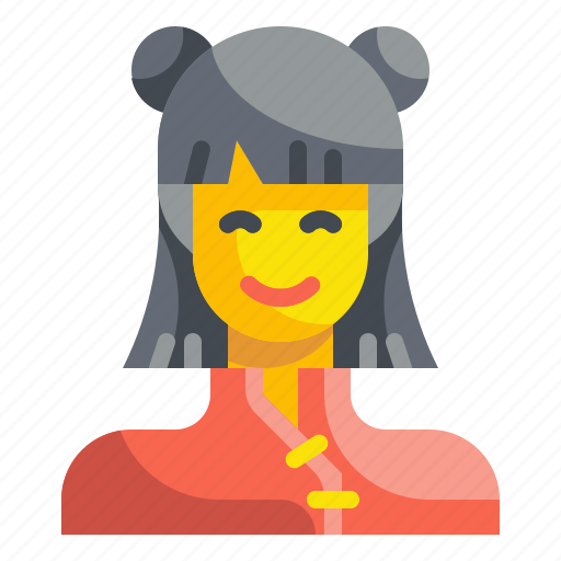 Asian, chinese, female, people, person, user, woman icon - Download on Iconfinder