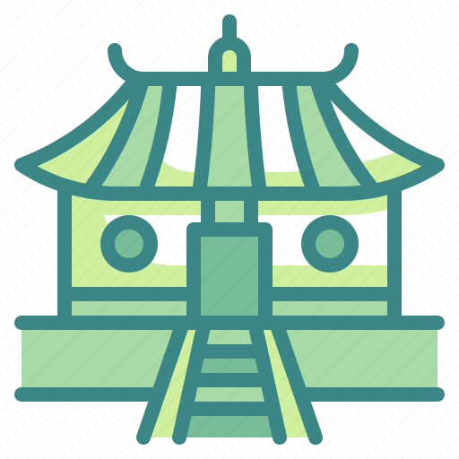 Architectonic, building, chinese, cultures, landmark, temple, traditional icon - Download on Iconfinder