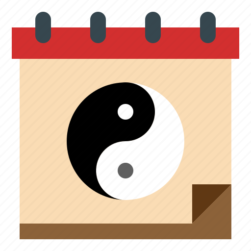 Calendar, chinese, lunar, new, taoism, year, yinyang icon - Download on Iconfinder
