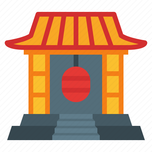 Chinese, new, place, shrine, temple, worship, year icon - Download on Iconfinder