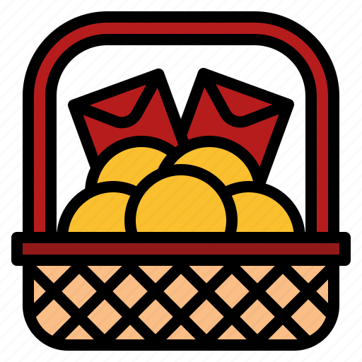 Basket, chinese, new, offering, orange, sacrificial, year icon - Download on Iconfinder