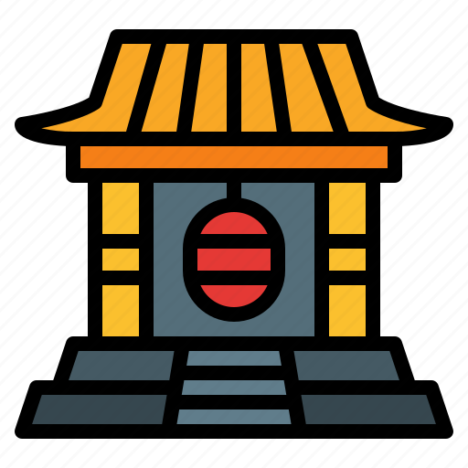 Chinese, new, place, shrine, temple, worship, year icon - Download on Iconfinder