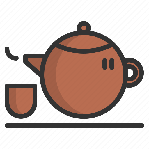 Asian, beverage, chinese, cup, drink, tea, teapot icon - Download on Iconfinder