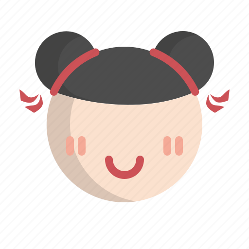 Asian, avatar, chinese, face, girl, people, smile icon - Download on Iconfinder