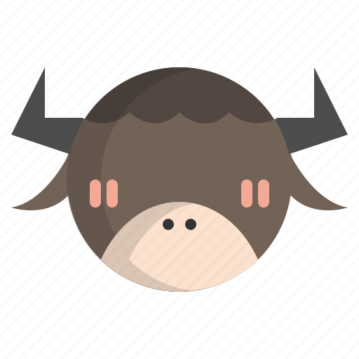 Animal, chinese, new year, ox, wild, zodiac icon - Download on Iconfinder