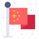 flag, china, national, world, sign