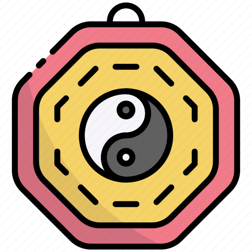 Pa kua, decoration, chinese, china, yin yang, celebration, chinese-new-year icon - Download on Iconfinder