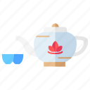 teapot, tea, cup, drink