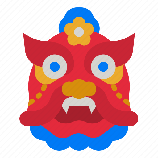 Lion, dance, head, chinese, newyear icon - Download on Iconfinder