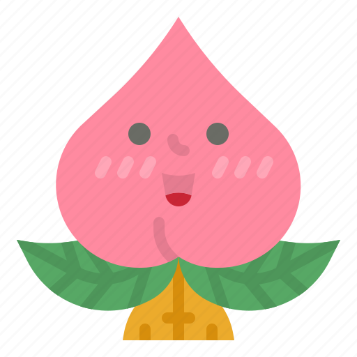 Peach, chinese, new, year, vegetarian icon - Download on Iconfinder