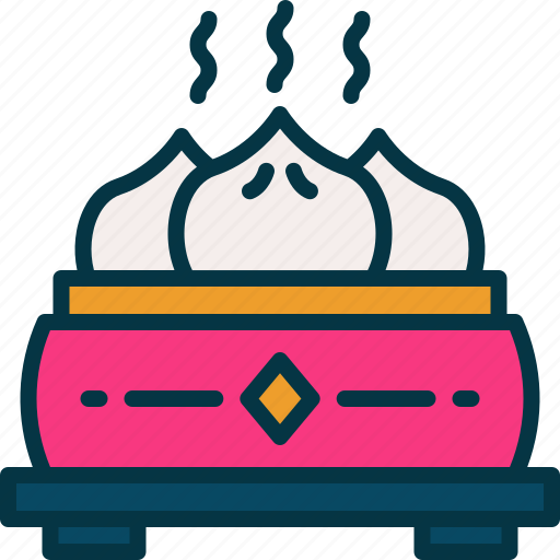 Dumpling, food, chinese, asian, steam icon - Download on Iconfinder
