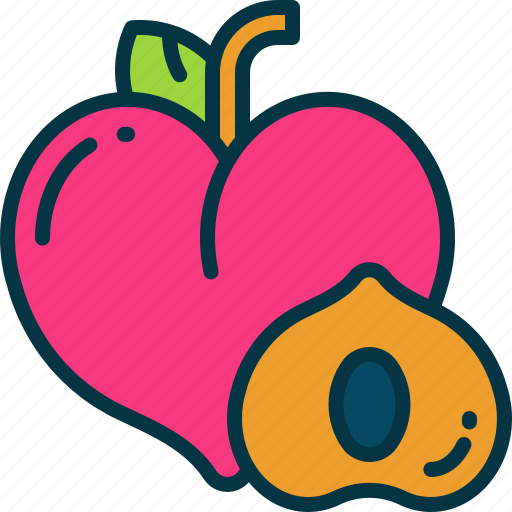 Peach, fruit, chinese, decorative, freshness icon - Download on Iconfinder