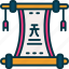 scroll, traditional, chinese, decoration, festive 