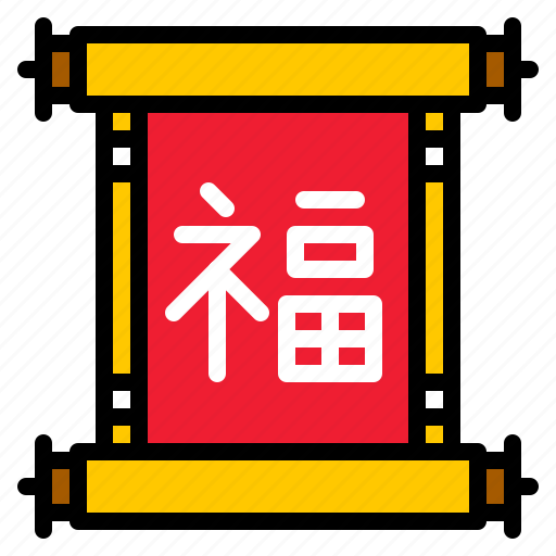 China, fortune, lucky, scroll icon - Download on Iconfinder