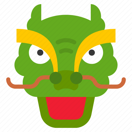 China, chinese, dragon, dragon dance, face, head icon - Download on Iconfinder