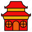 pagoda, chinese, new, year, religius 