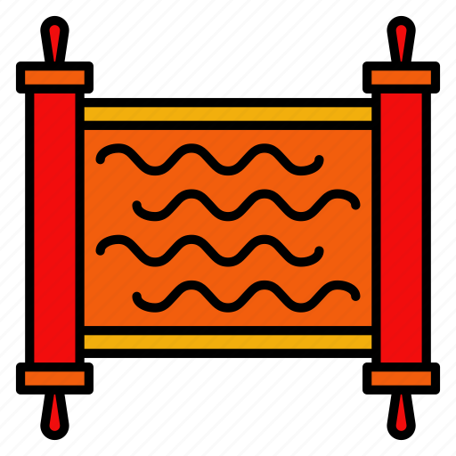 Scroll, chinese, new, year, paper icon - Download on Iconfinder