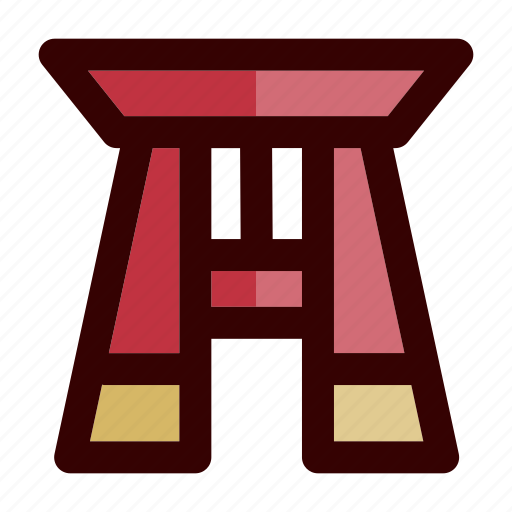 Asian, buddhism, chinese new year, japan, temple, torii, torii gate icon - Download on Iconfinder