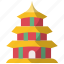 pagoda, chinese, lunar, chinese new year, building, temple, landmark 