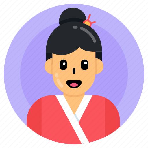 Chinese girl, chinese female, chinese lady, feminine, chinese avatar icon - Download on Iconfinder
