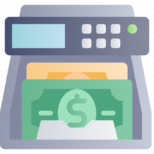 Banking, finance, money, business, money counter, cash counter, machine icon - Download on Iconfinder