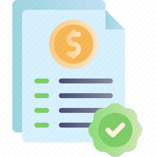 Banking, finance, money, business, verification, document, file icon - Download on Iconfinder