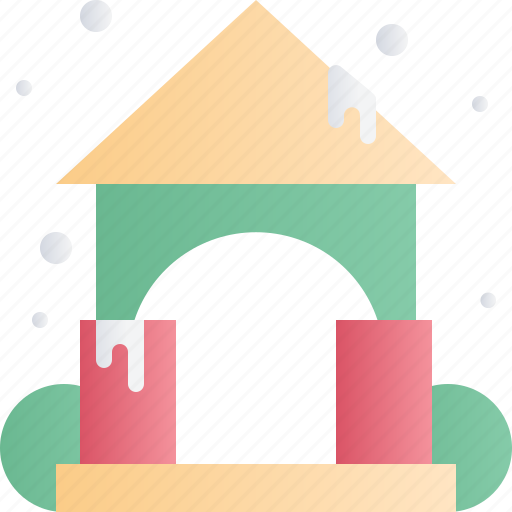 Christmas, xmas, holiday, castle toy, winter, tower, play icon - Download on Iconfinder