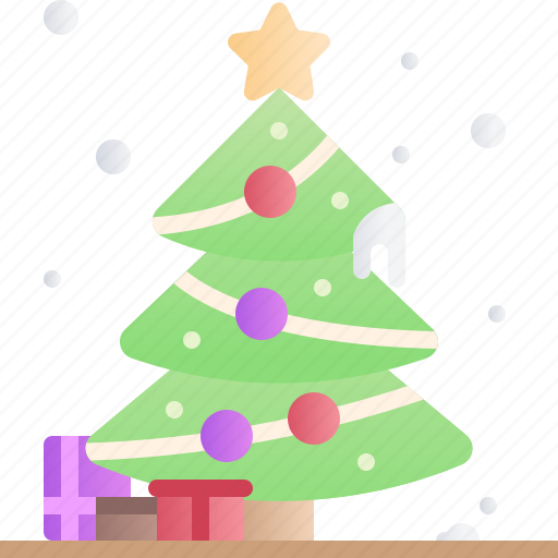 Christmas, xmas, holiday, christmas tree, decoration, pine, present icon - Download on Iconfinder