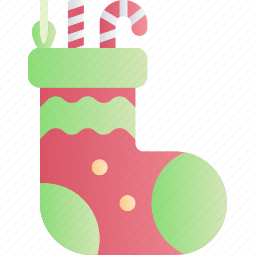 Christmas, xmas, holiday, christmas sock, decoration, candy, ornament icon - Download on Iconfinder