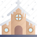 christmas, xmas, holiday, church, christian, building, winter