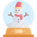 christmas, xmas, holiday, snow globe, snowman, decoration, ball