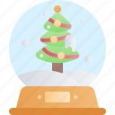 christmas, xmas, holiday, snow globe, tree, decoration, ball