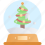 christmas, xmas, holiday, snow globe, tree, decoration, ball 