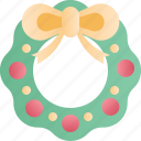 christmas, xmas, holiday, wreaths, flower, decoration, ornament